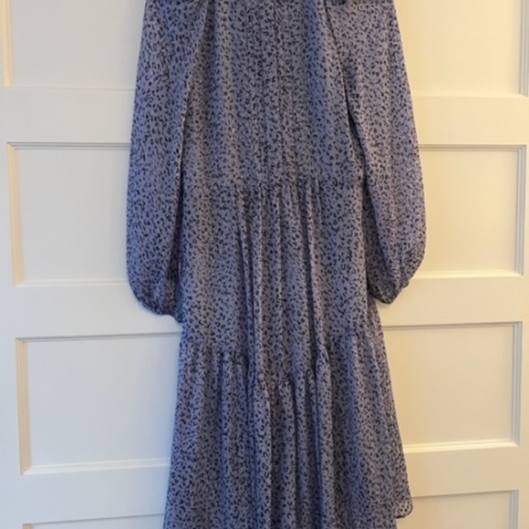 Joie Harlie gathered leopard-print fil coupé chiffon midi dress - XS - Picture 10 of 10